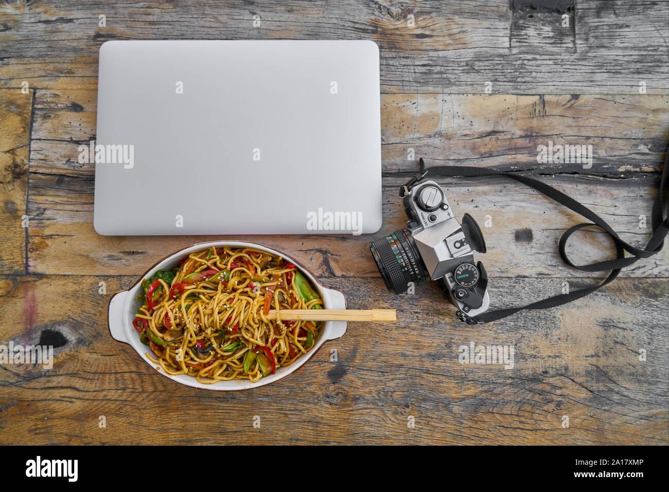 Office officework laptop notebook notes Smartphone documents book pen ...