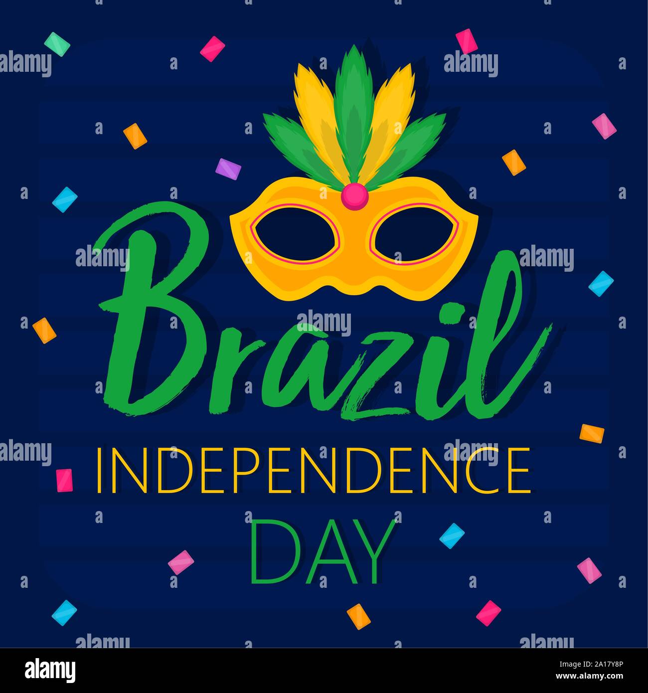 Poster of brazil independence day - Vector illustration Stock Vector ...