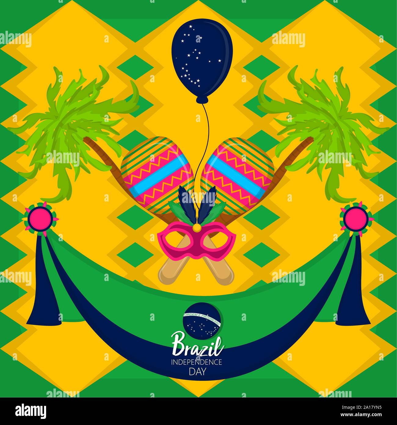 Poster of brazil independence day - Vector illustration Stock Vector ...