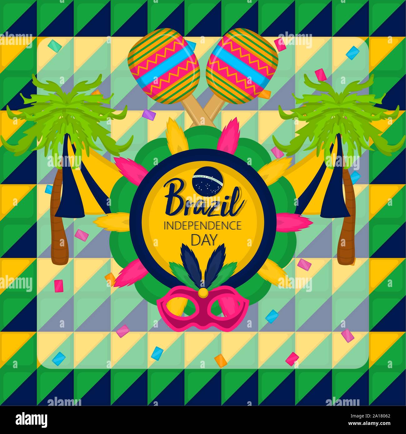 Poster of brazil independence day - Vector illustration Stock Vector ...