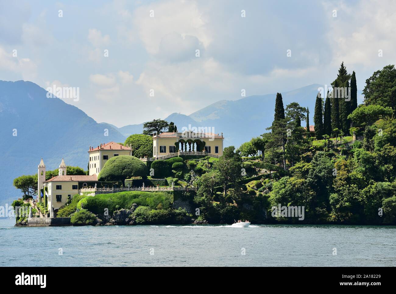 Villa del Balbianello, Lenno, Lake Como, Lombardy, Italy Stock Photo