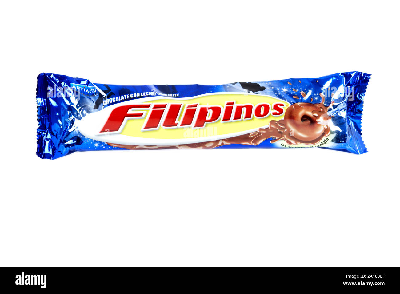 Filipinos Milk Chocolate Biscuits Stock Photo