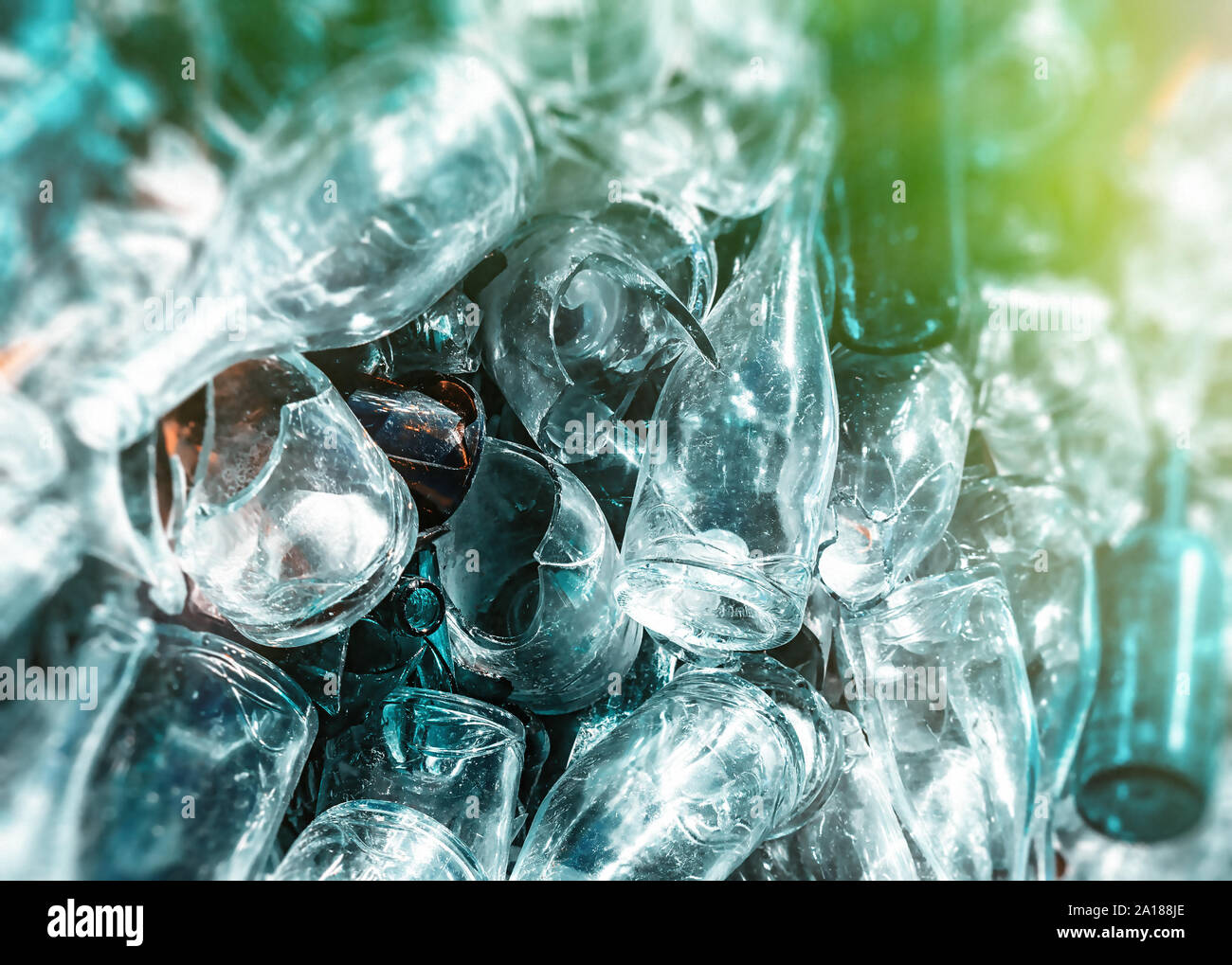 background of recycle pieces of broken glass Stock Photo Alamy