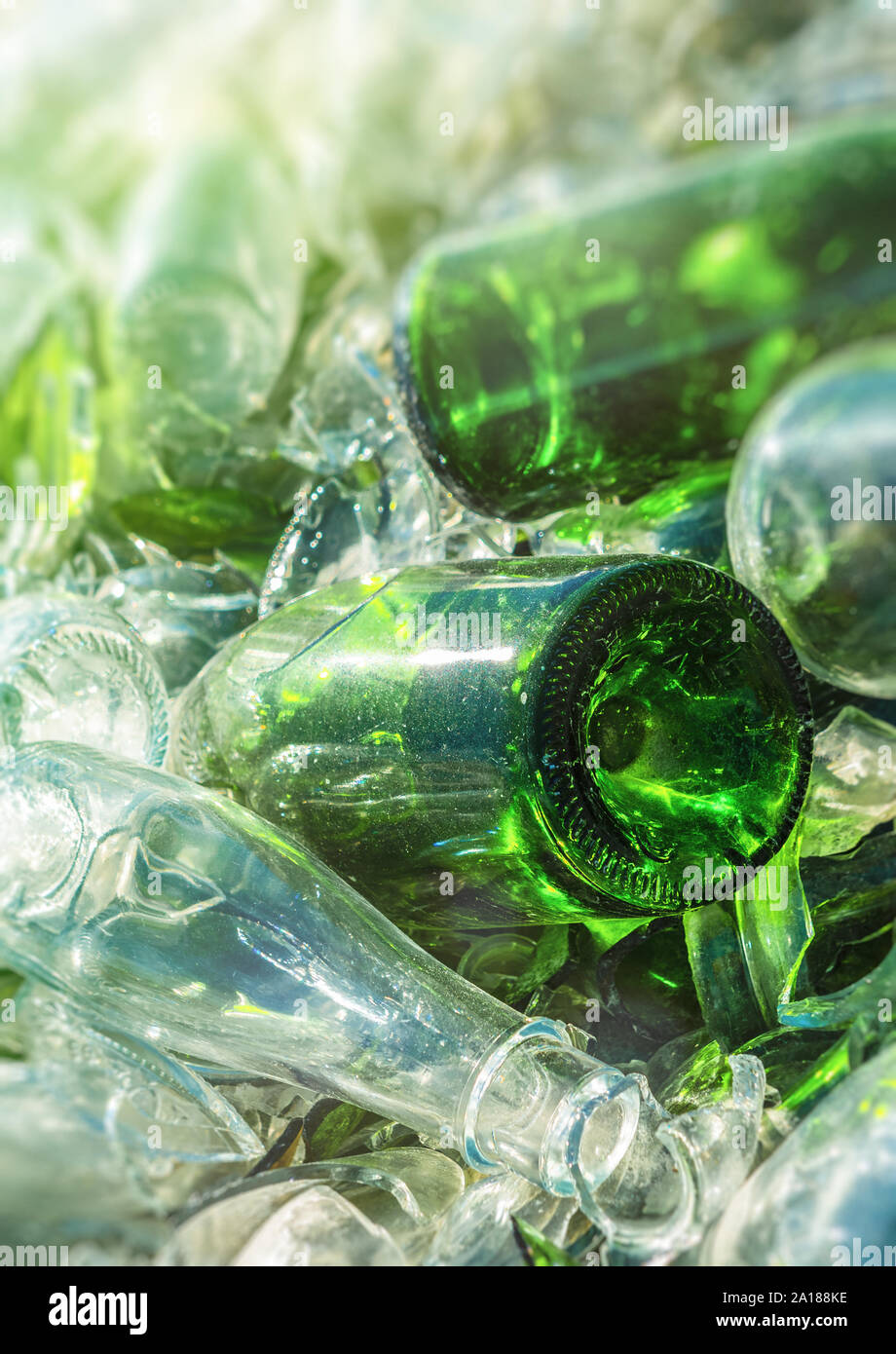 background of recycle pieces of broken glass Stock Photo Alamy