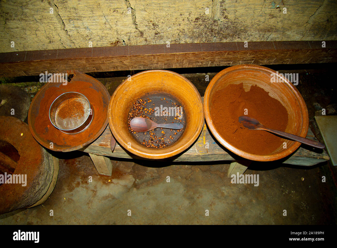 Organic Ground Coffee - Indonesia Stock Photo