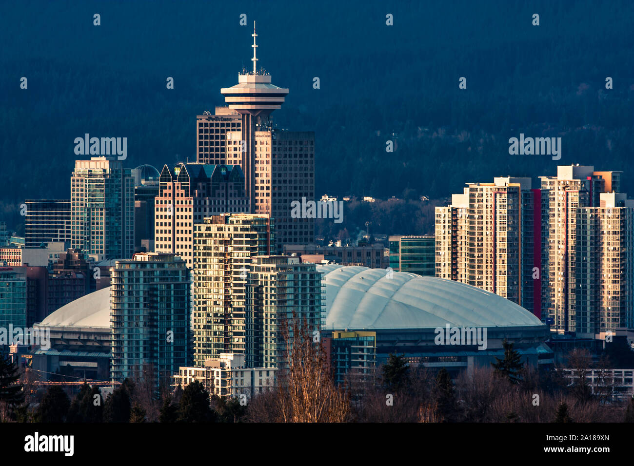 Vancouver downtown skyline Stock Photo - Alamy