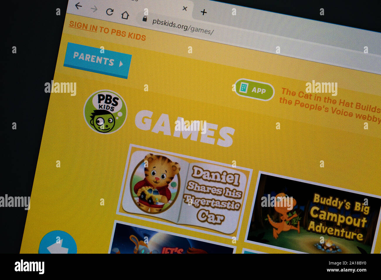 Children game website hi-res stock photography and images - Alamy