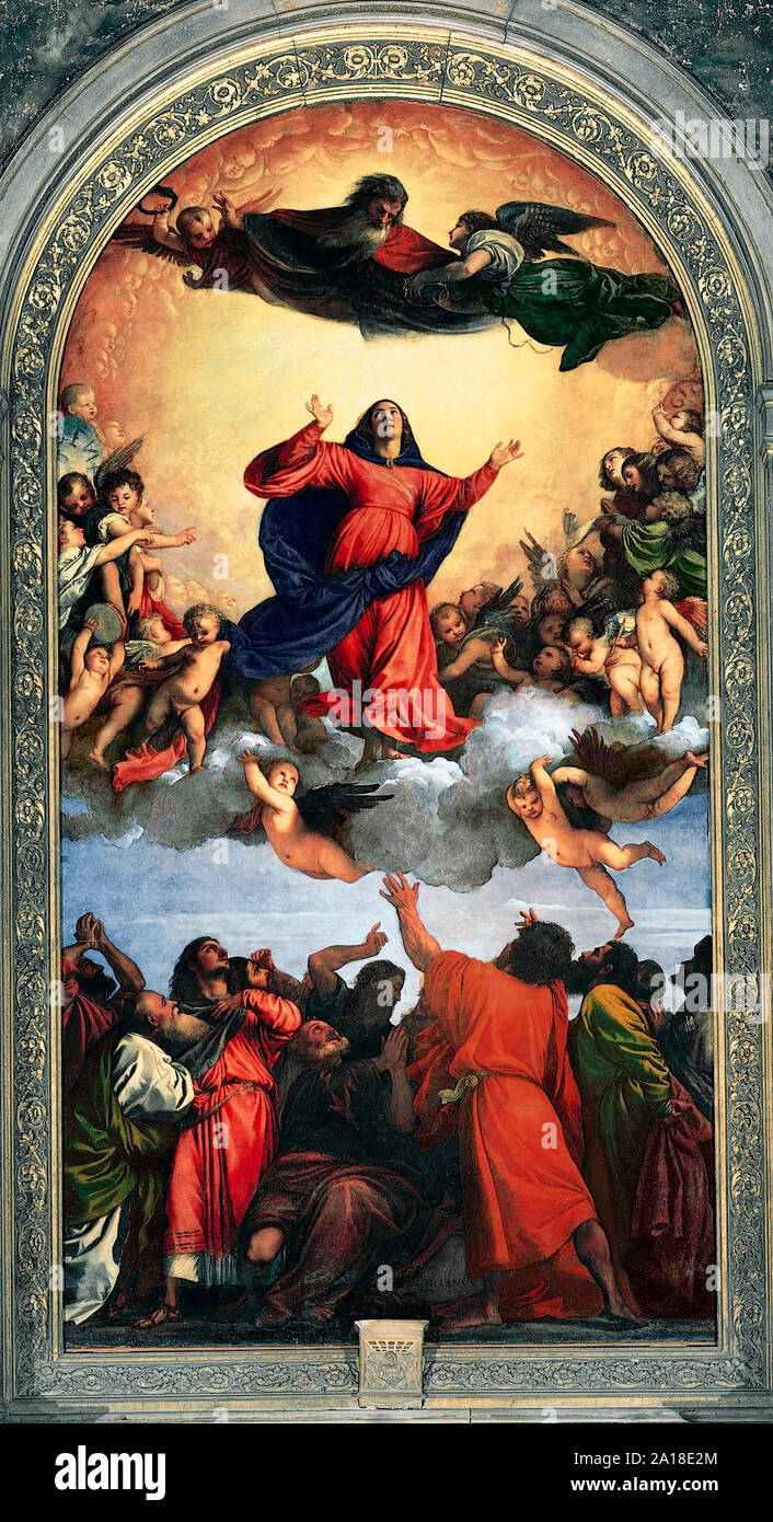 Assumption virgin mary heaven hi-res stock photography and images - Alamy