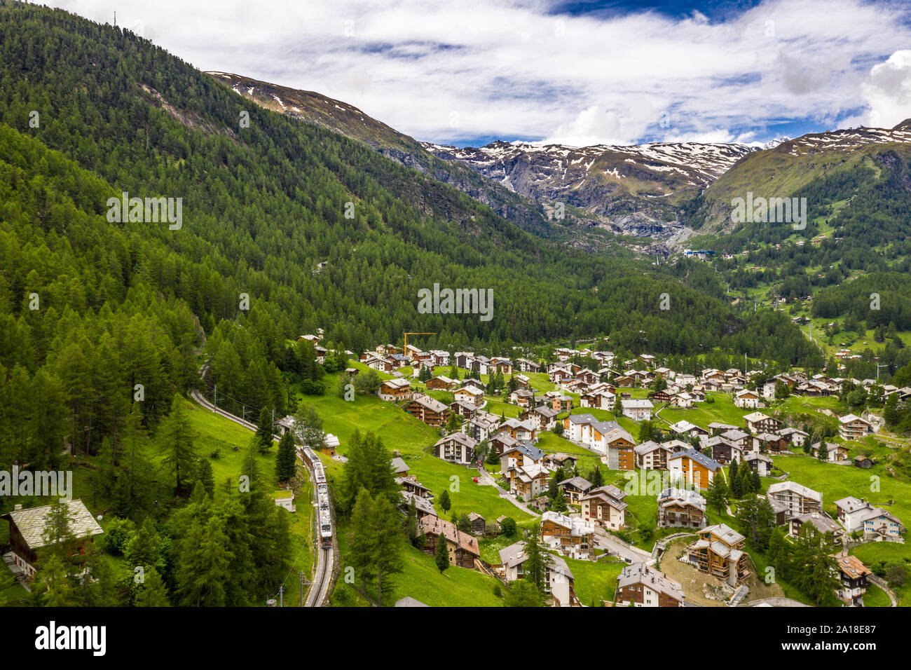 Aerial view breathtaking valley hi-res stock photography and images - Alamy
