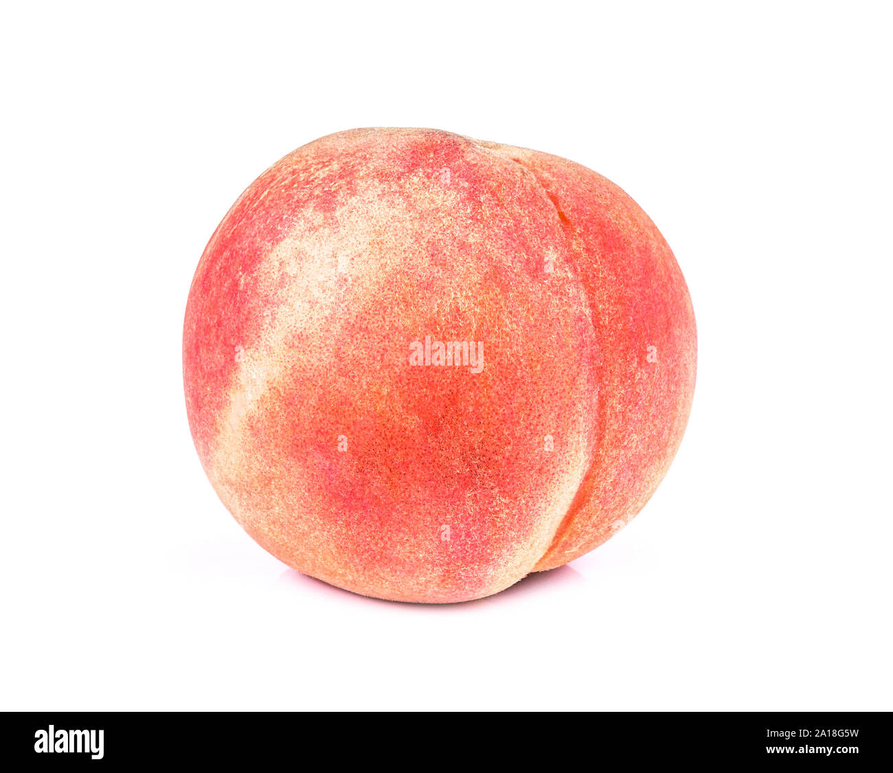 Peach isolated on white background Stock Photo