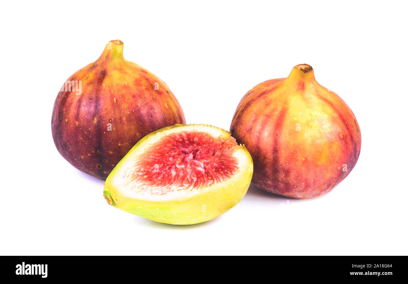Figs isolated on white background. Stock Photo