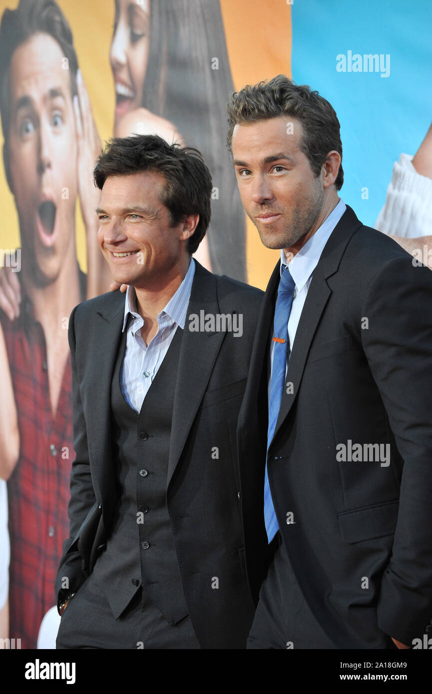 Jason Bateman and Ryan Reynolds attend The Change-Up Los Angeles Premiere  at Regency Village Theatre in Westwood, CA. 8/1/11 Stock Photo - Alamy