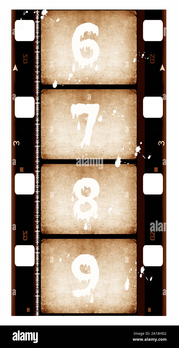 Close up of vintage movie film strips Stock Photo - Alamy