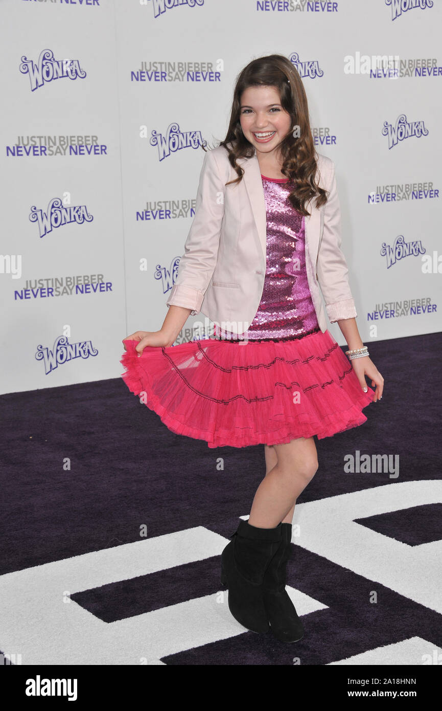 LOS ANGELES, CA. February 08, 2011: Jadin Gould at the Los Angeles premiere of 'Justin Bieber: Never Say Never' at the Nokia Theatre LA Live. © 2011 Paul Smith / Featureflash Stock Photo
