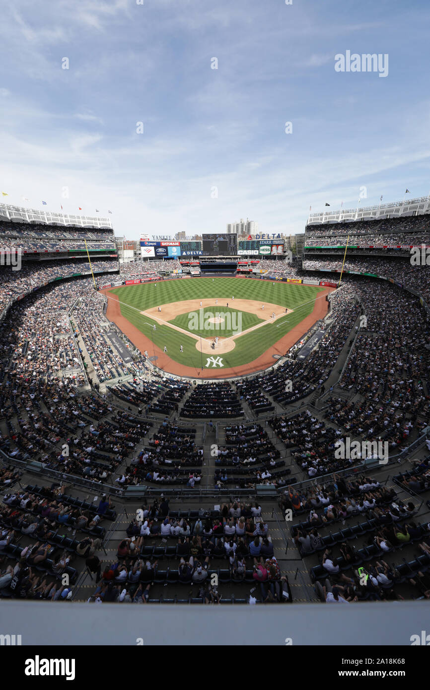 The Yankee Stadium was home to the New York Yankees, a Major league baseball  team. Stock Photo