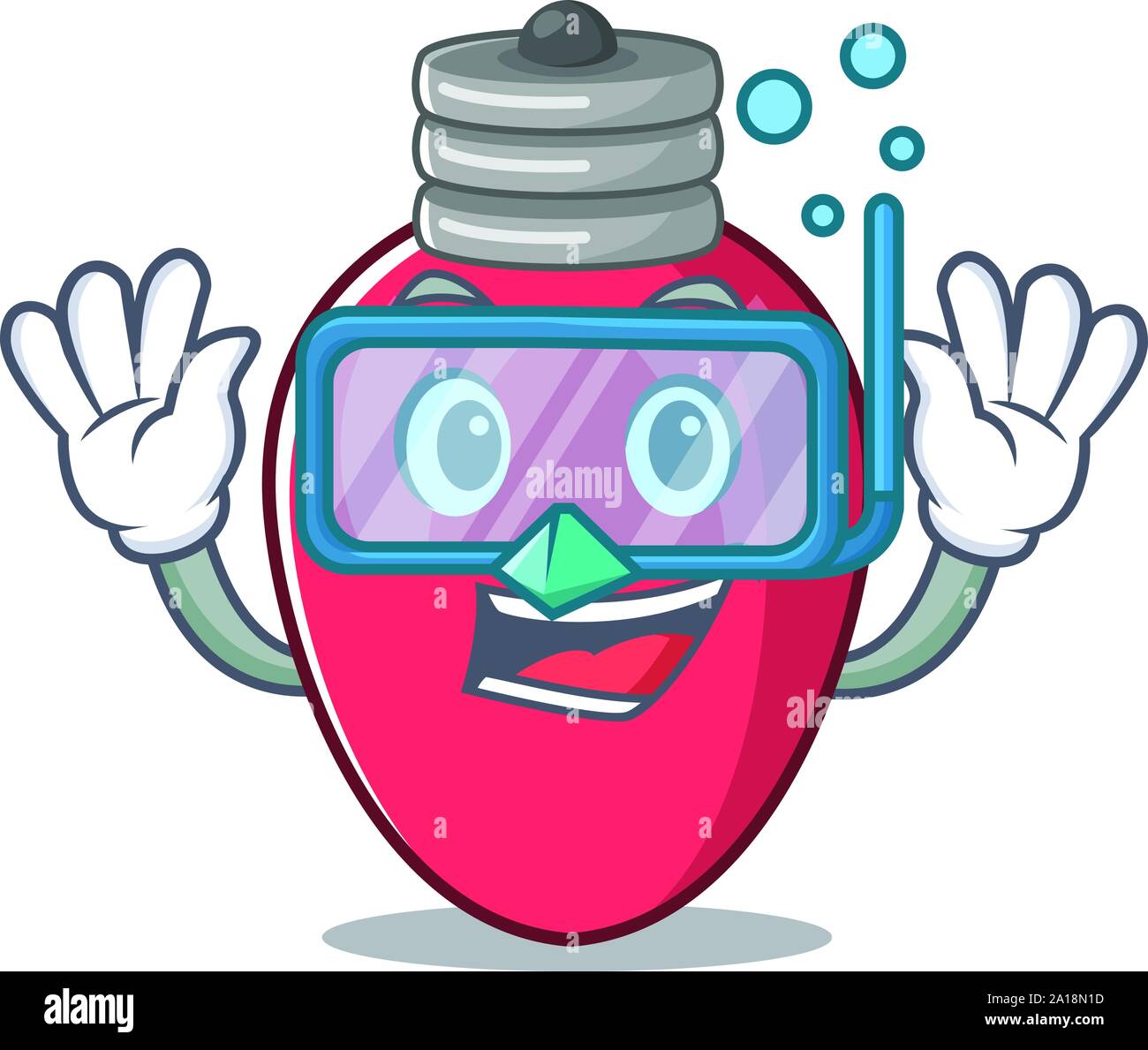 Diving christmas lights in the character shape Stock Vector Image & Art - Alamy