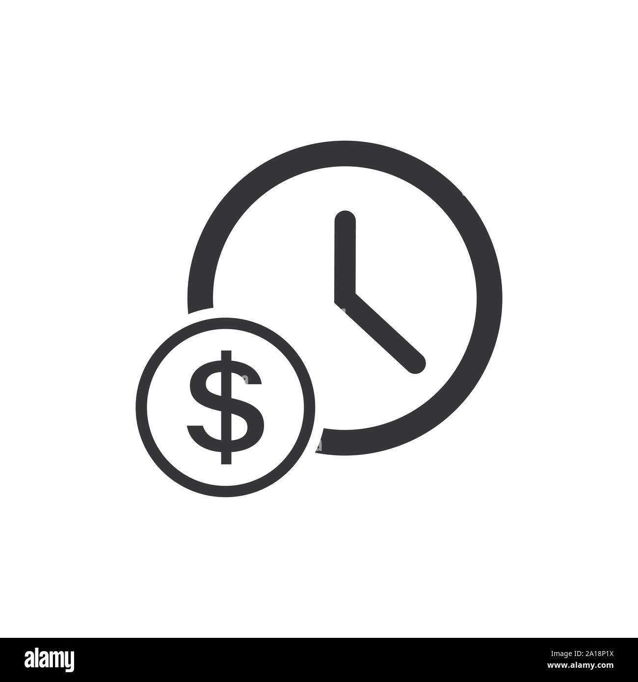 Fast cash icon in flat style. Transfer symbol. Stock Vector