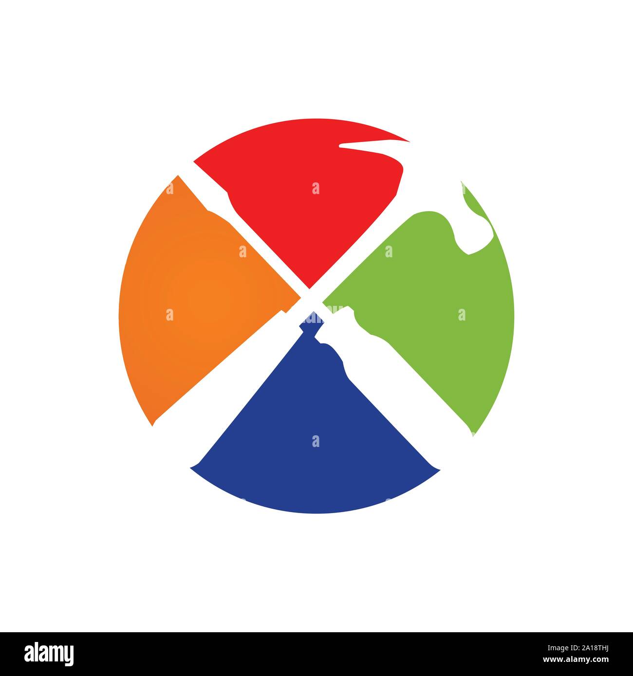 Home Repair Tools Colourful Circular Vector Icon Symbol Graphic Logo Design Template Stock Vector