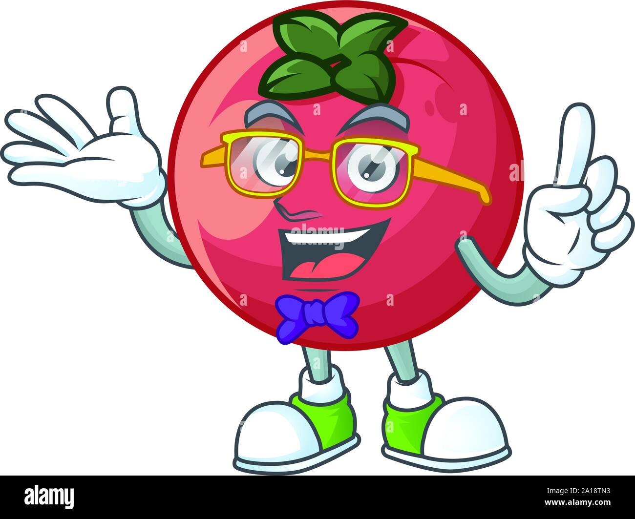 Geek rare velvet apple with character mascot Stock Vector Image & Art ...