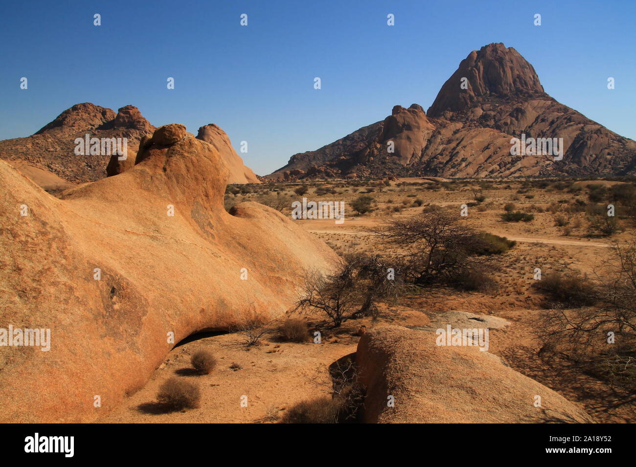 Blick auf Etosha Felsenlandschaft Stock Photo