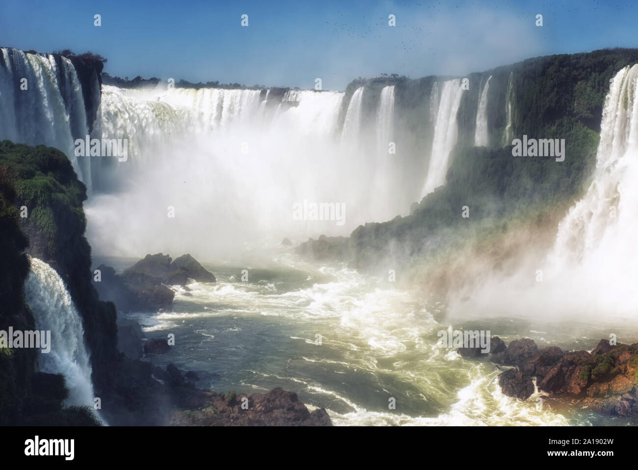 The Devil's Throat (Garganta del Diablo), Iguazu Falls National Park, UNESCO World Heritage Site, Brazil, South America Stock Photo