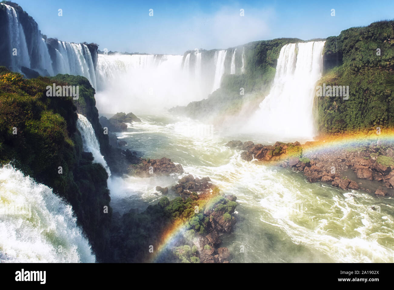 The Devil's Throat (Garganta del Diablo), Iguazu Falls National Park, UNESCO World Heritage Site, Brazil, South America Stock Photo