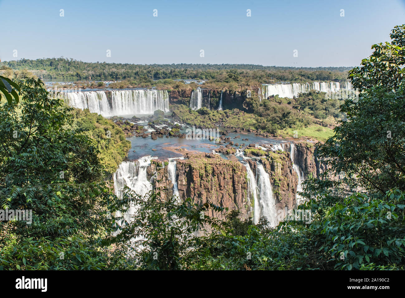 The Amazing waterfalls of Iguazu in Brazil Stock Photo