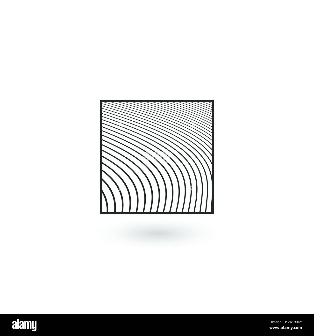 Abstract Square Geometric identity Logo Design Template with circled lines  inside. Creative Square Concept Icon. Business Linear logo. Stock Vector  Stock Vector Image & Art - Alamy