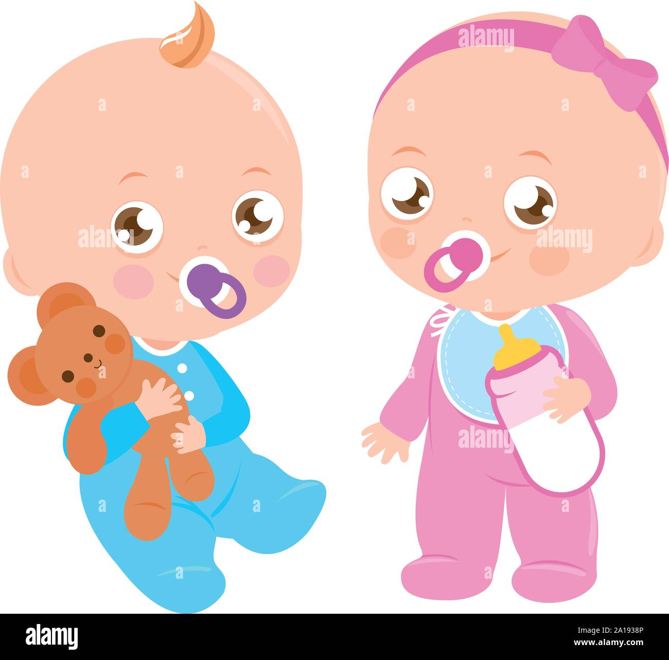 Baby girl and baby boy. Vector illustration Stock Vector Image & Art - Alamy Baby girl and baby boy. Vector illustration Stock Vector Image & Art - Alamy