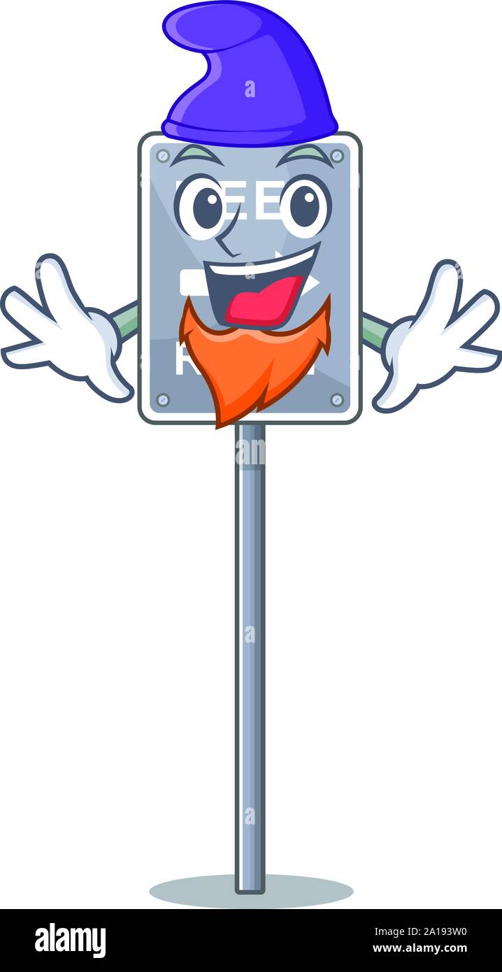 Elf keep right with the mascot shape Stock Vector Image & Art - Alamy