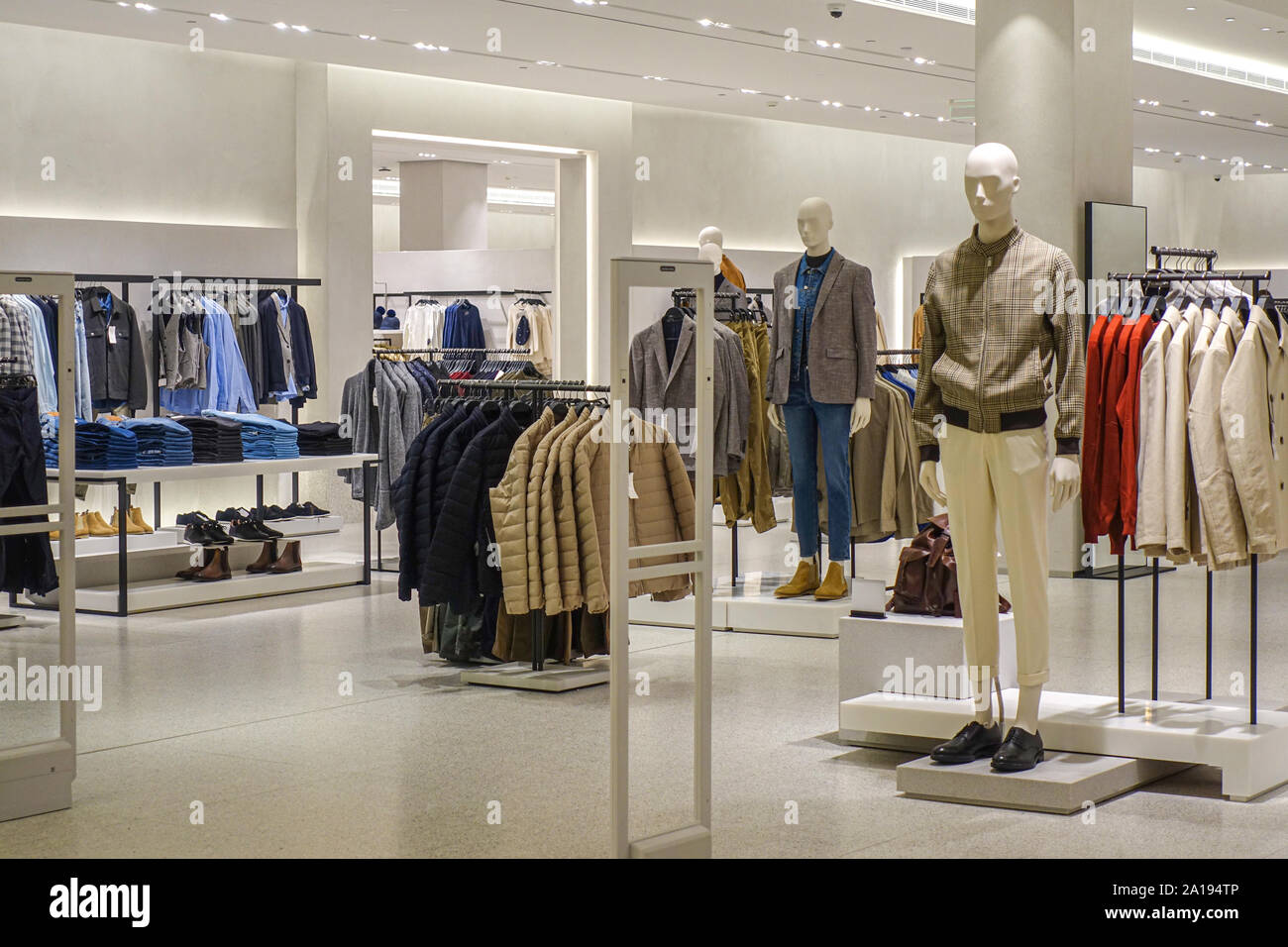 Fashionable clothing stores shop
