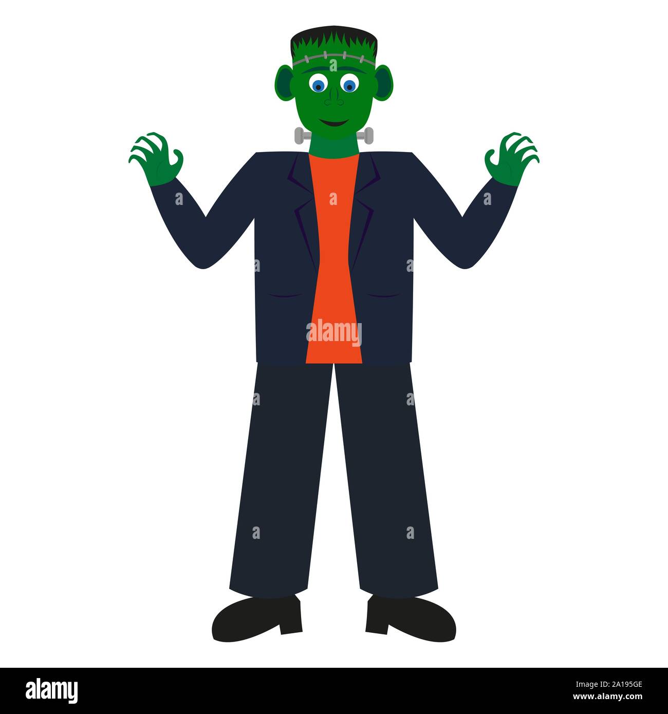Frankenstein monster illustration Stock Vector