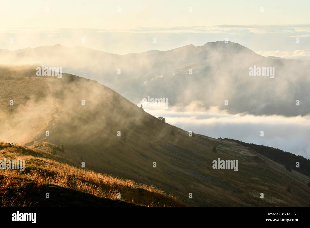 Carpathian mountains in Poland Stock Photo