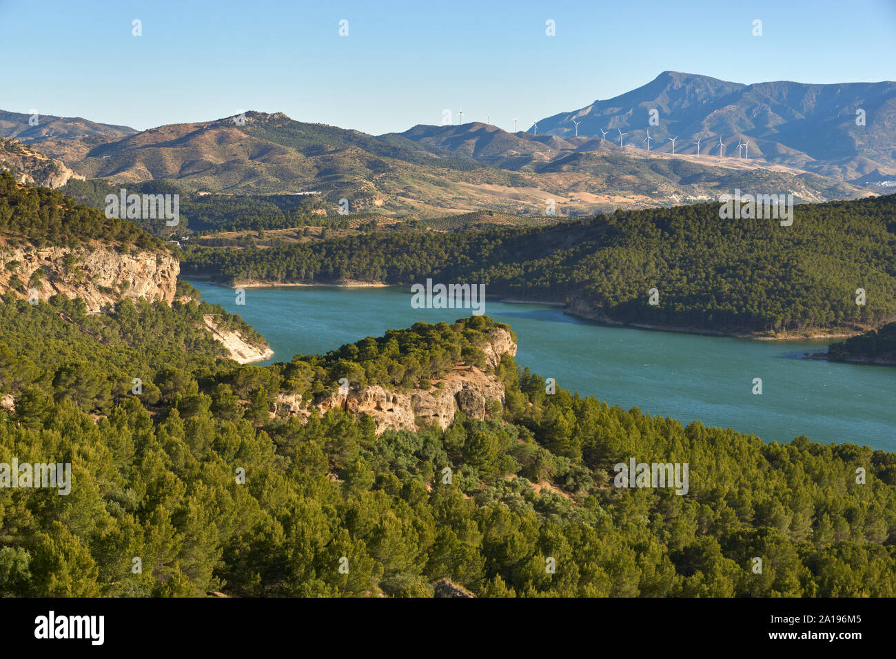 Guadalteba Reservoir. Province of Malaga, Spain. Stock Photo
