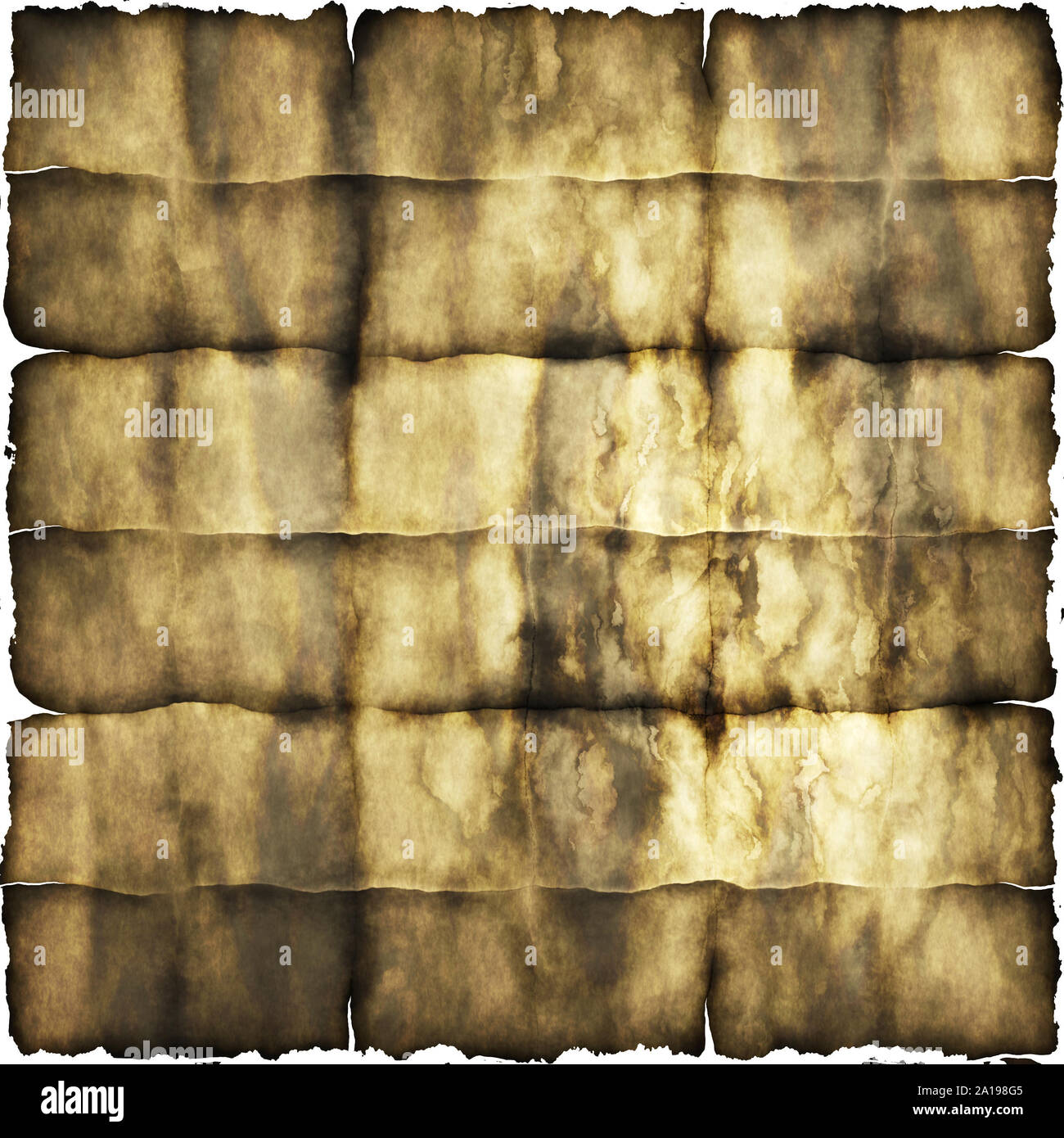Old grunge paper texture with dark burn edges background Stock Photo