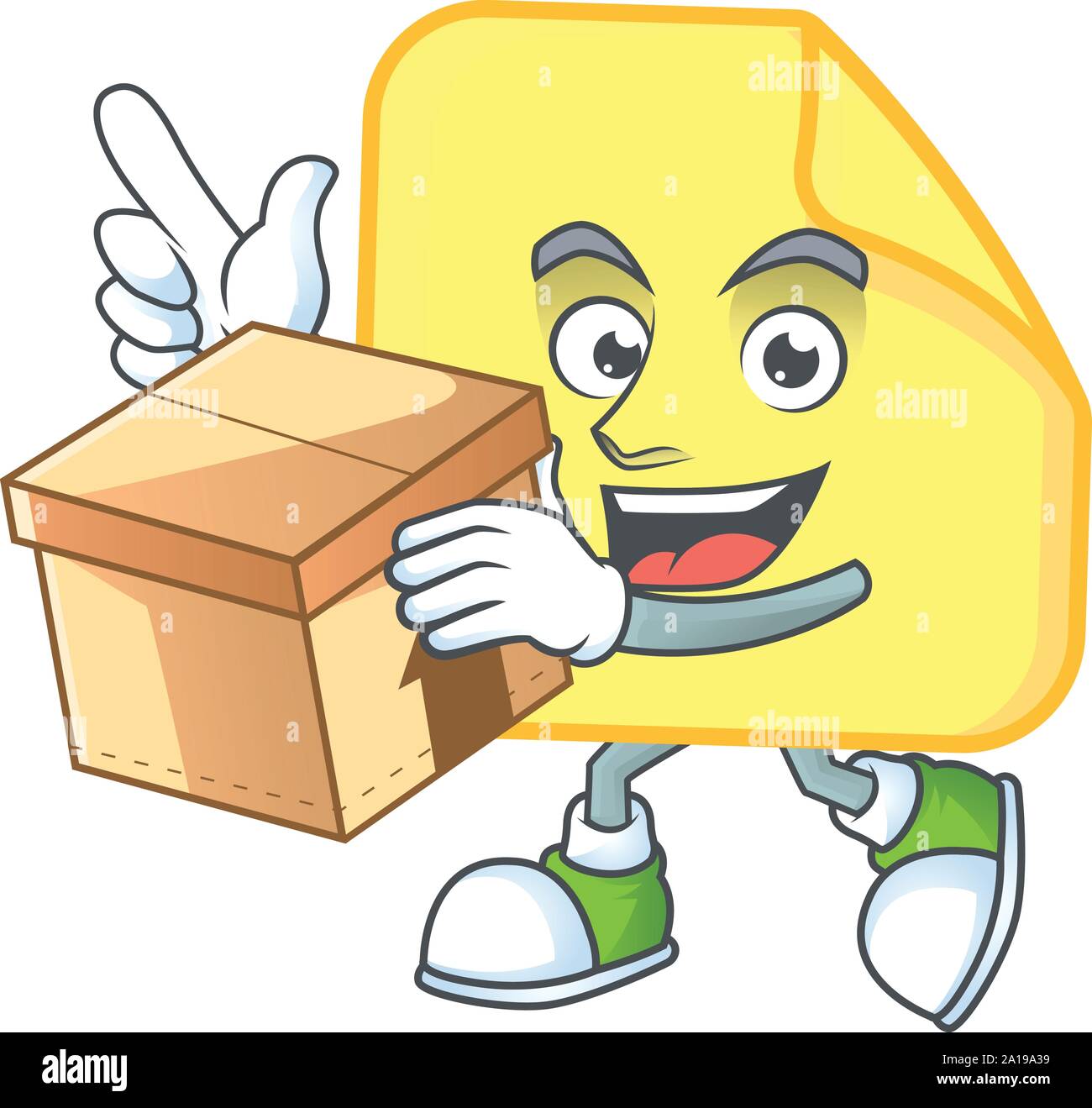 Yellow Rounded Box Box yellow rounded sticker hi-res stock photography and images - Alamy
