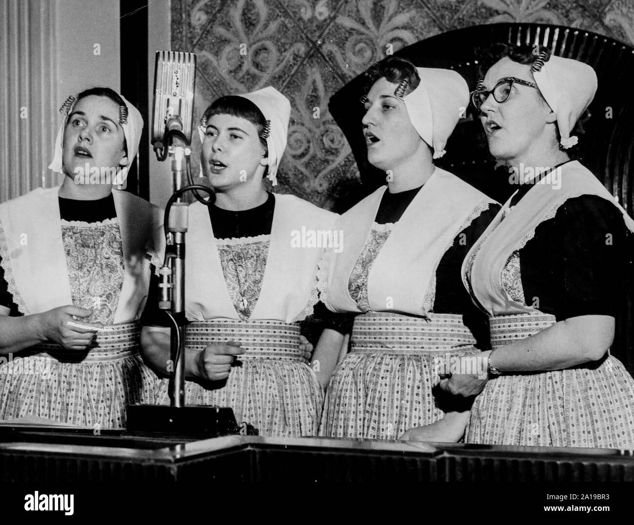 singers in typical Dutch clothes, lansing, michigan, 1960 Stock Photo ...