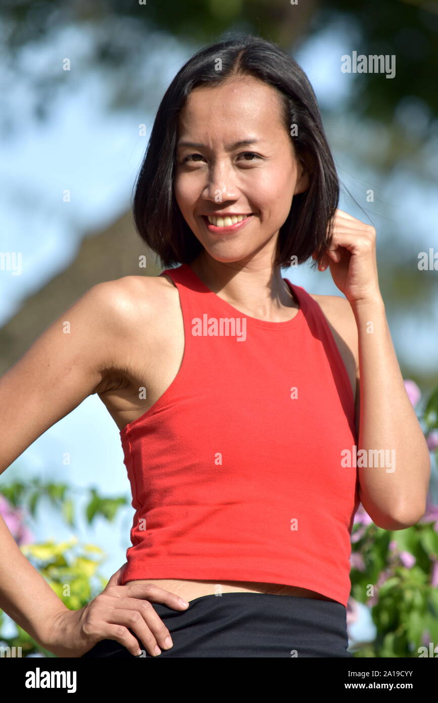 Happy pretty minority person hi-res stock photography and images - Alamy
