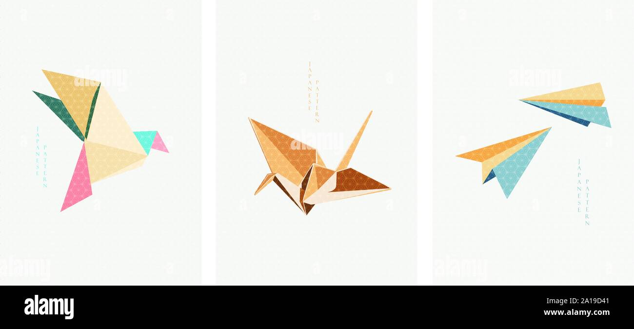 Japanese origami butterfly Stock Vector Images - Alamy
