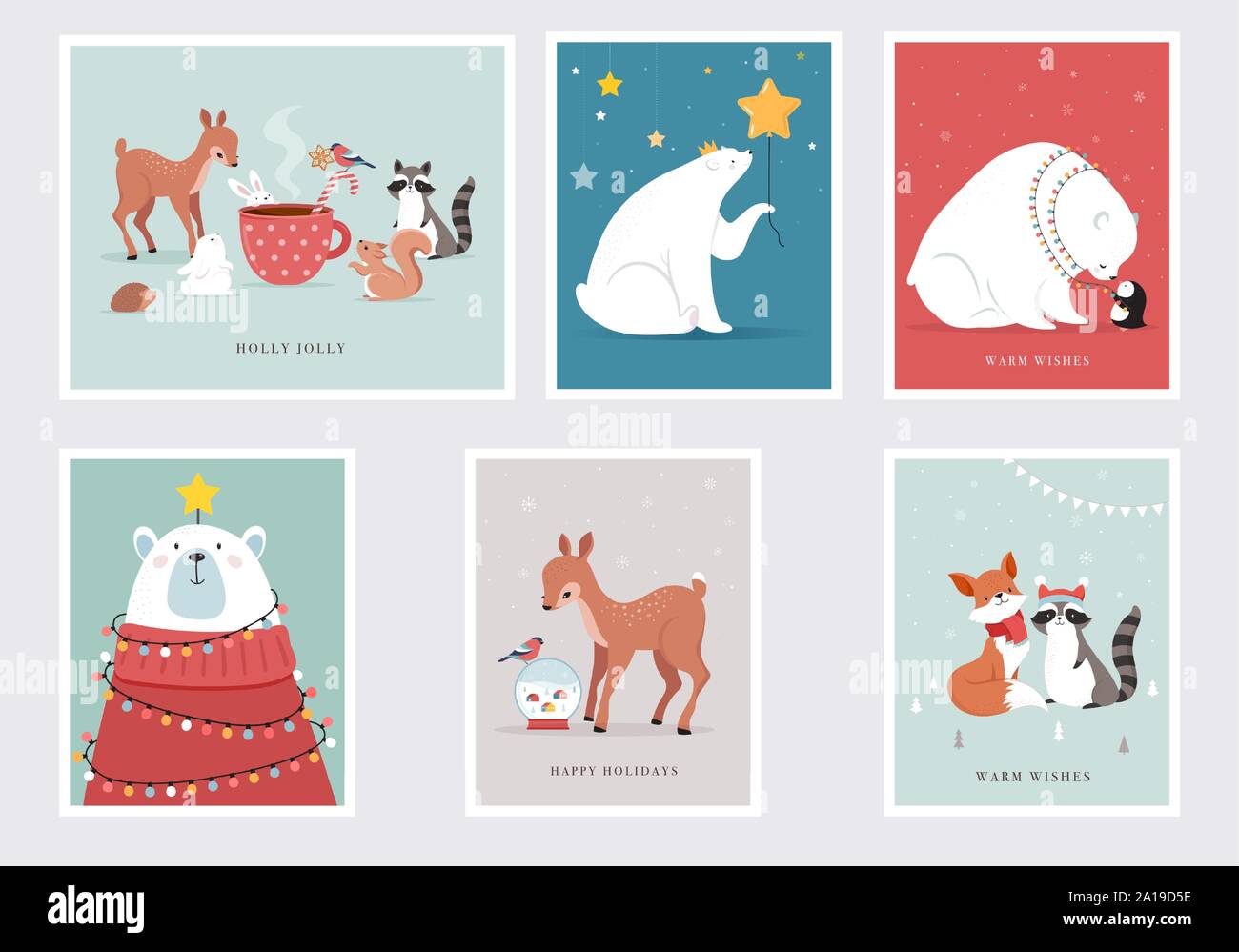 Bunny and Mouse Christmas Eve | Greeting Card Bunny and Mouse Christmas Eve | Greeting Card
