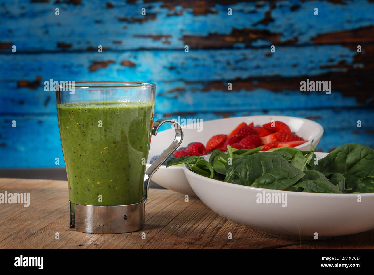 pictures of healthy food and smoothies Stock Photo