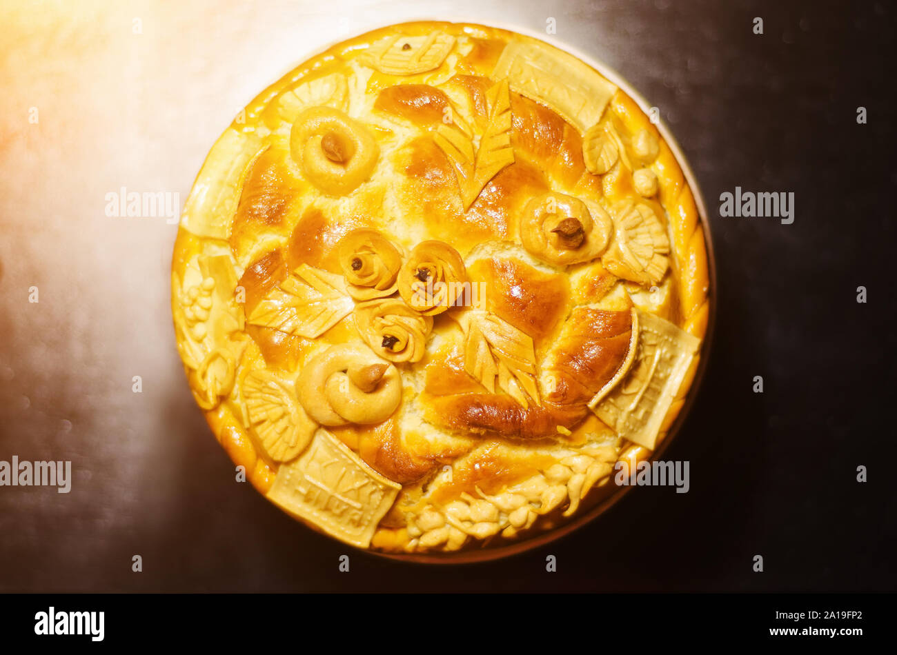 Orthodox Name Day Cake Decorated Homemade Stock Photo Alamy