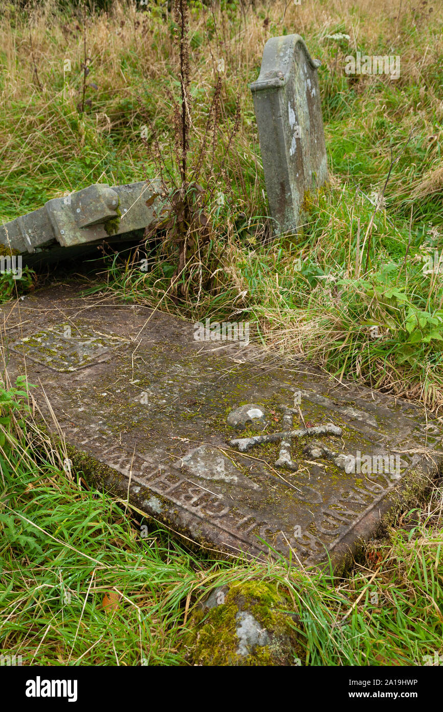 Tullibole Burial-ground near the Crook of Devon, Kinross-shire, Perth and Kinross Stock Photo