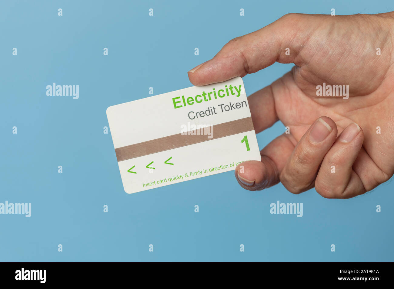 electricity-credit-token-card-stock-photo-alamy