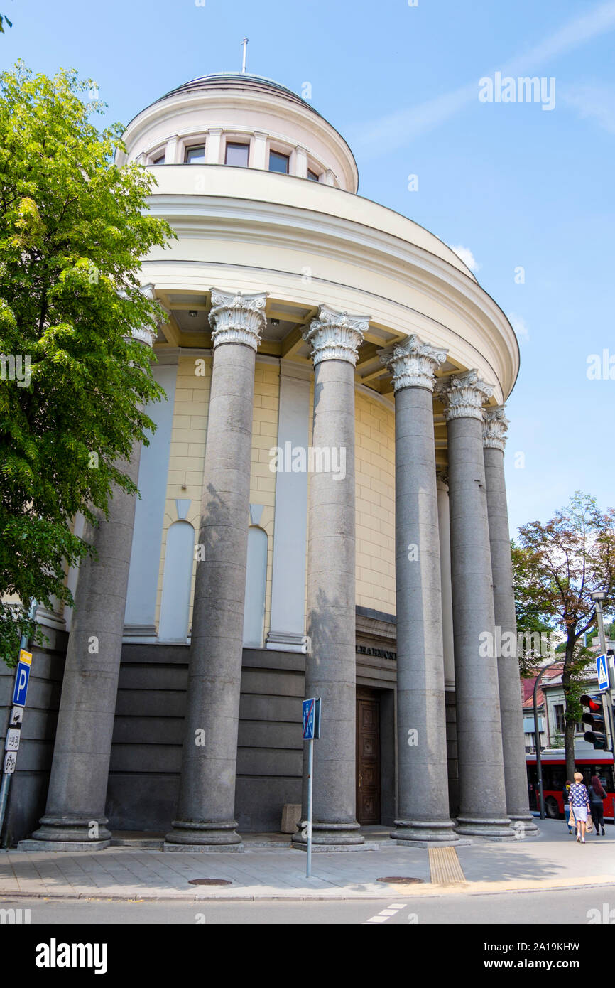 Kauno Filharmonija, Kaunas State Philharmonic Society, new town, Kaunas, Lithuania Stock Photo