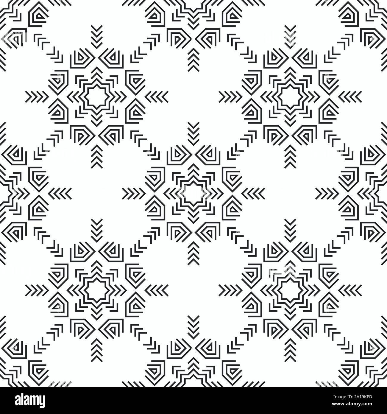 Oriental seamless pattern. Modern stylish texture. Linear style