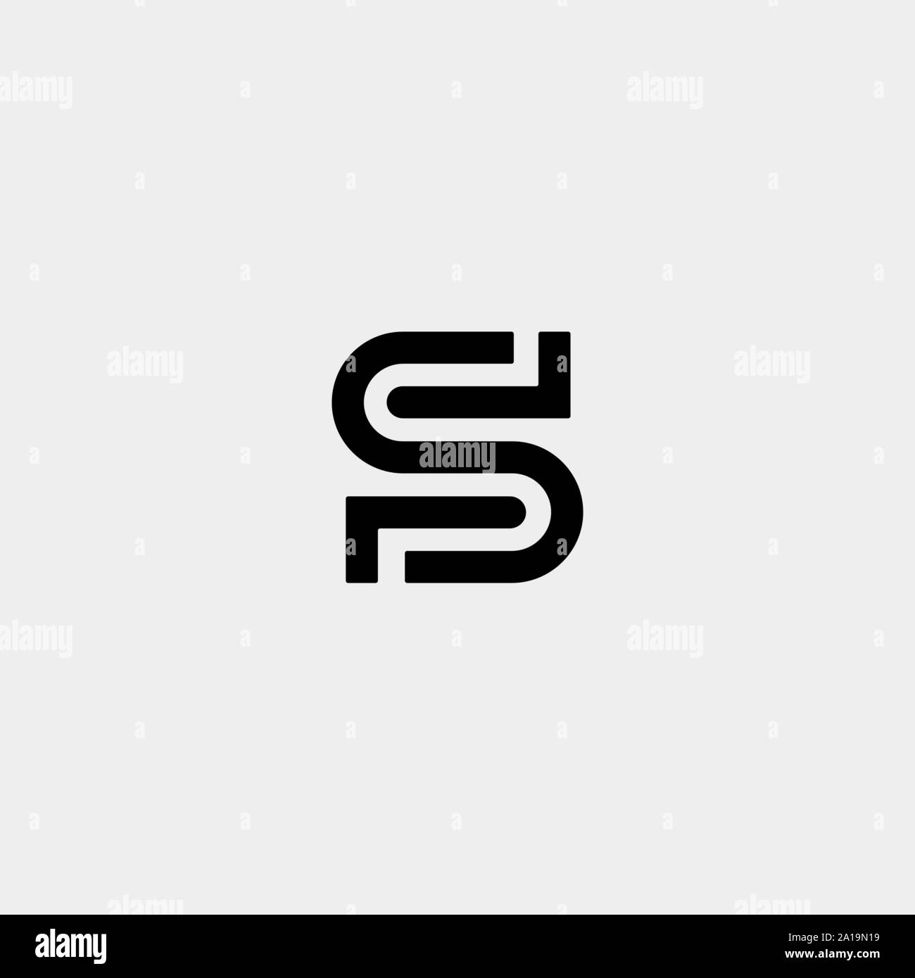 Letter S Ss Logo Design Simple Vector Stock Vector Image Art Alamy