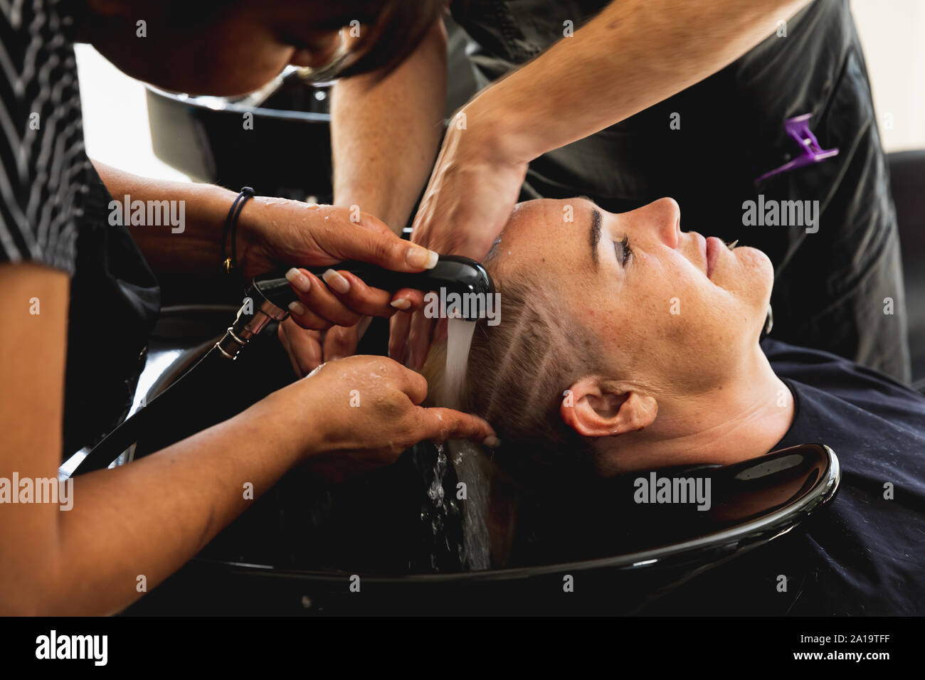 Salon client hi-res stock photography and images - Alamy