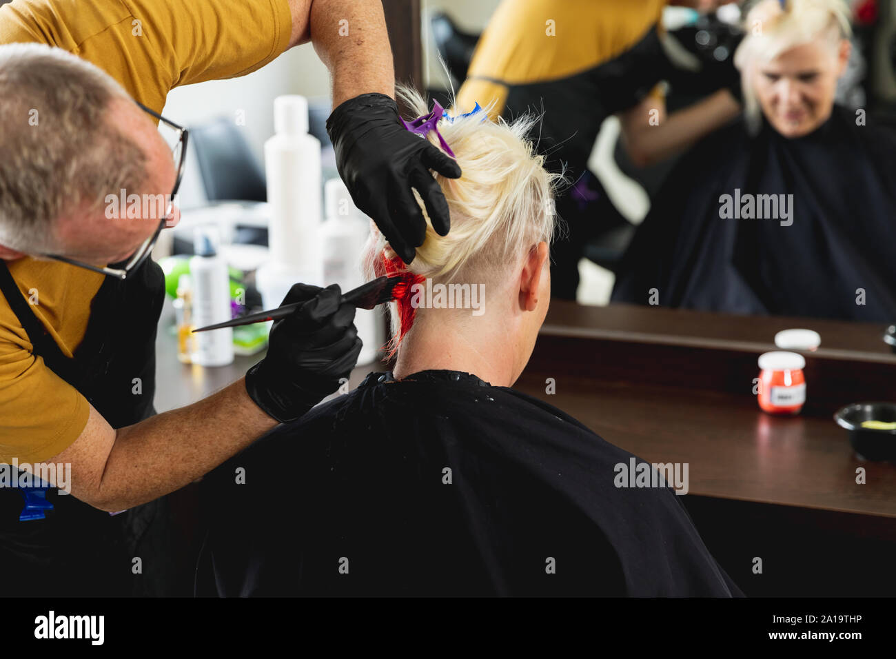 Female client red hair hi-res stock photography and images - Alamy