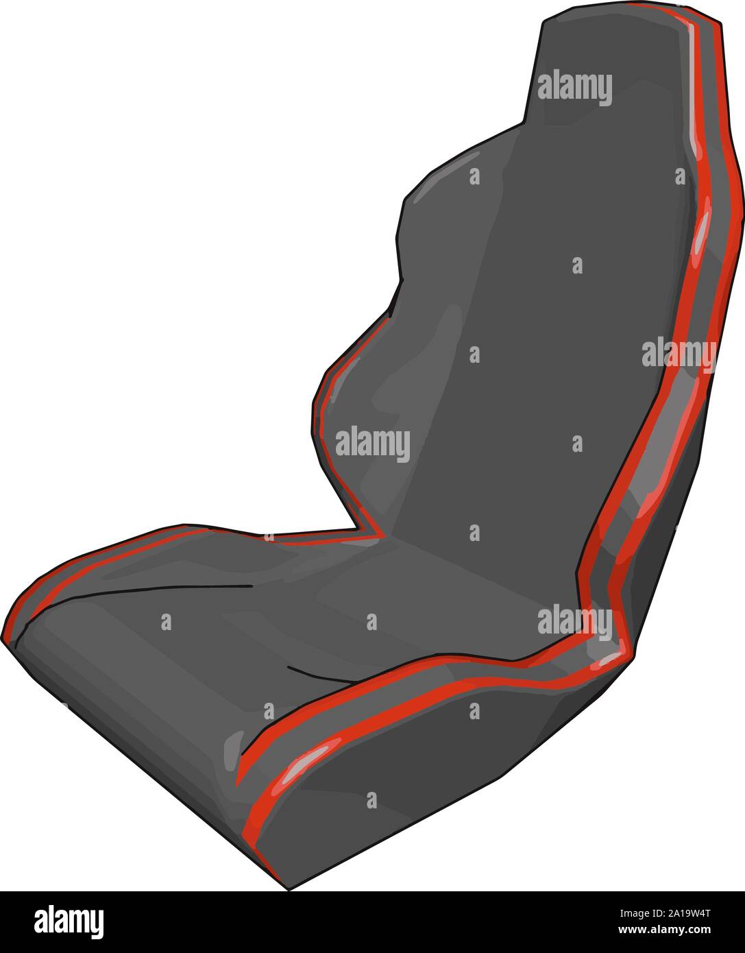 Car seat, illustration, vector on white background. Stock Vector